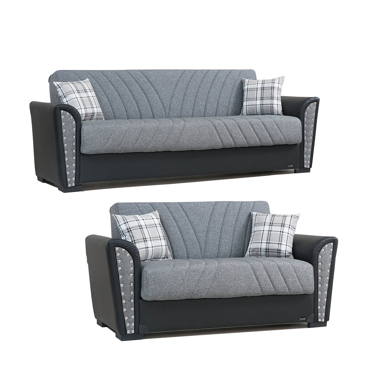 Salinas Gray Fabric Sofa Bed