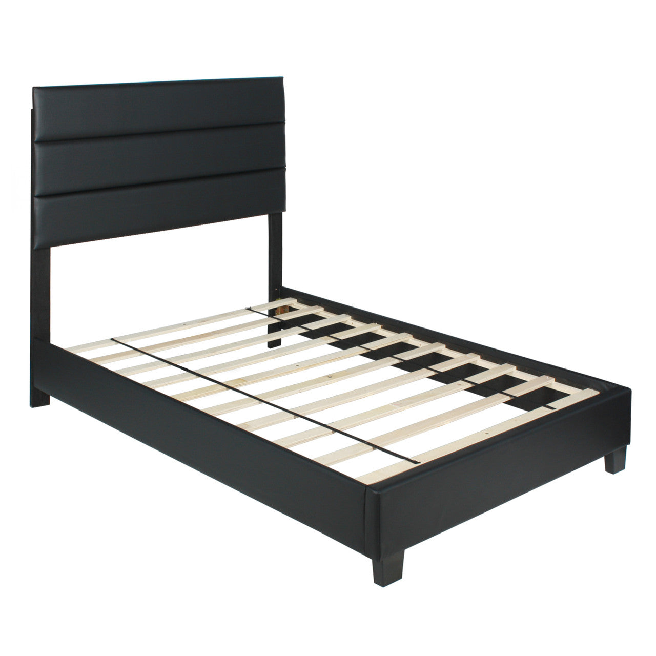 Go Green Woods Napoli Faux Leather Upholstered Platform Bed Twin