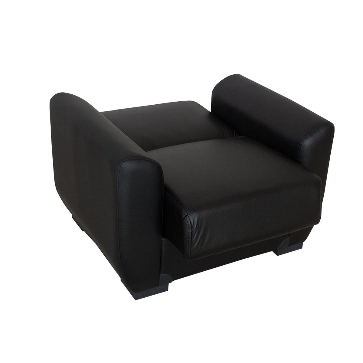 Lola Black PU Leather Chair