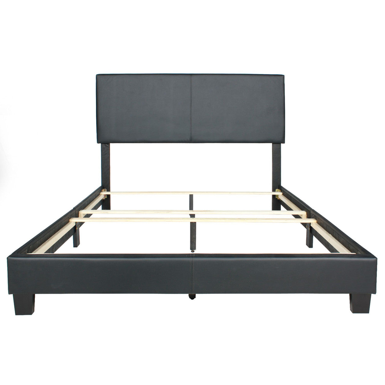 Go Green Woods Nora Erin Faux Leather Upholstered Queen Panel Bed