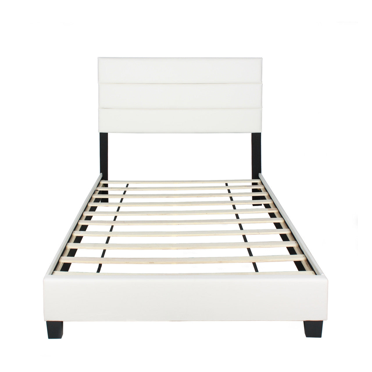 Go Green Woods Napoli Faux Leather Upholstered Platform Bed Twin