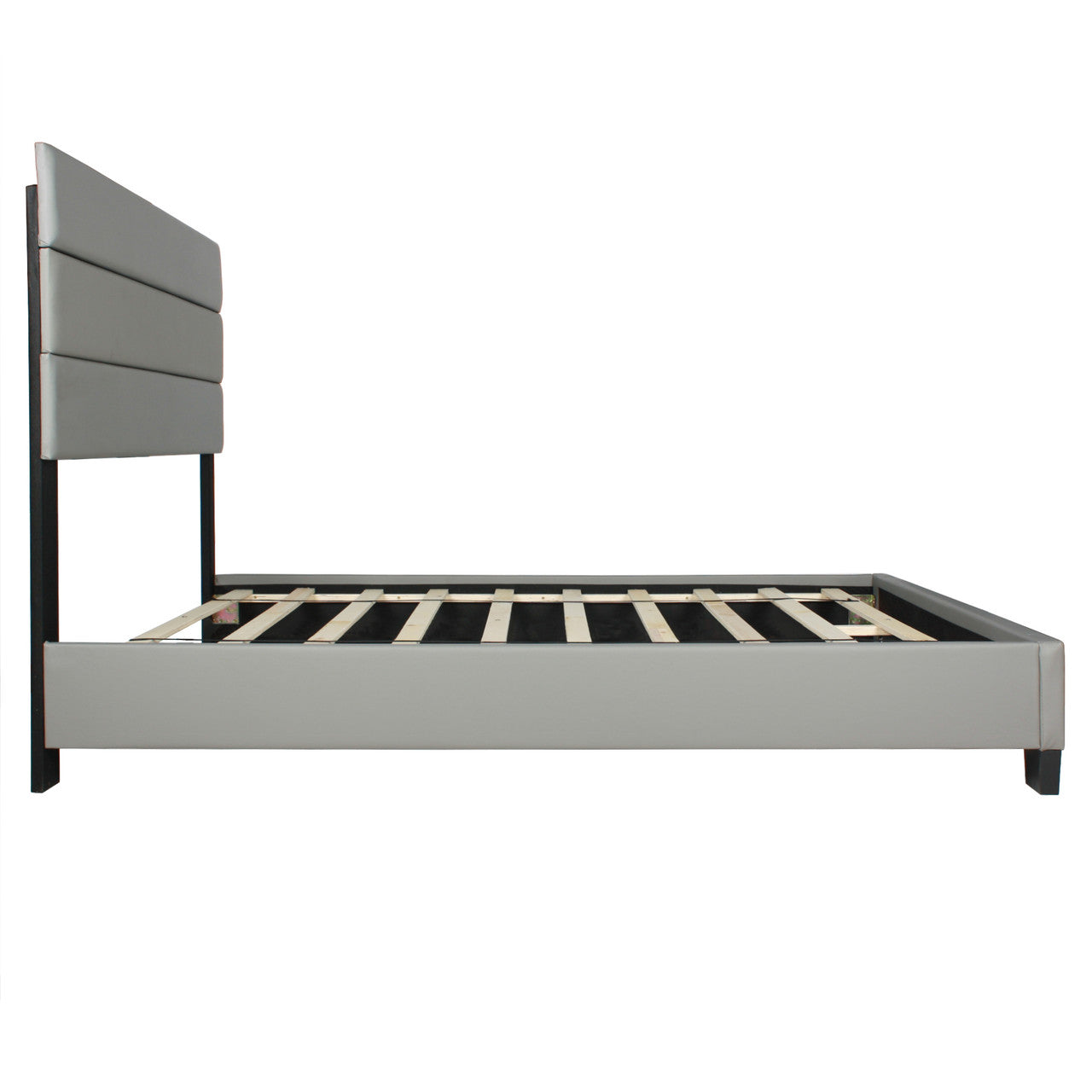Go Green Woods Napoli Faux Leather Upholstered Platform Bed Twin