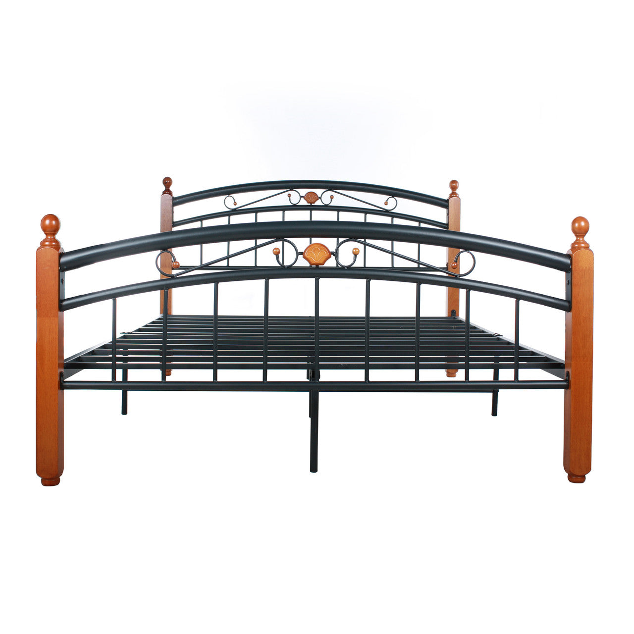 Go Green Woods Lexus Metal Bed Frame with Headboard & Footboard