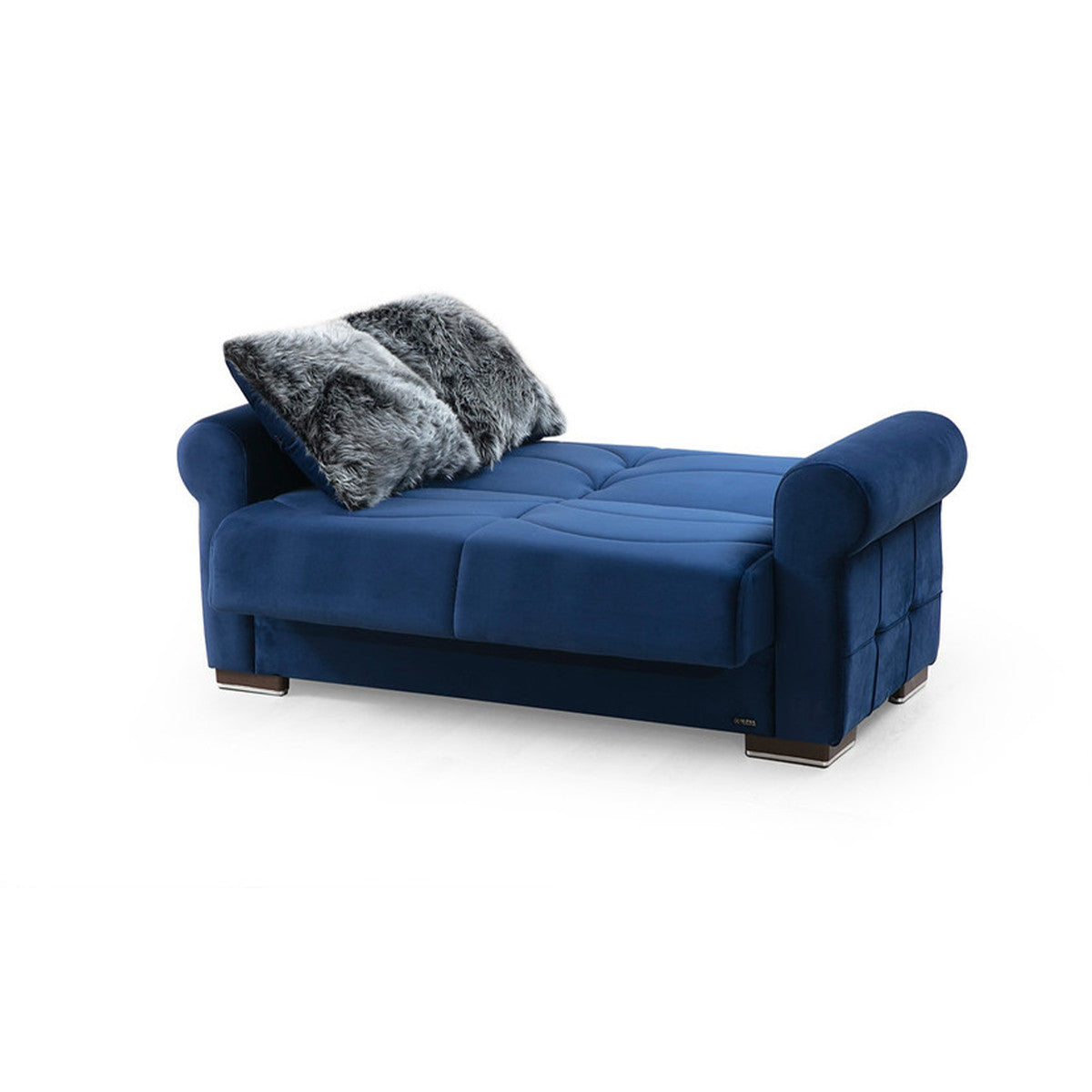 Madrid Navy Fabric Loveseat