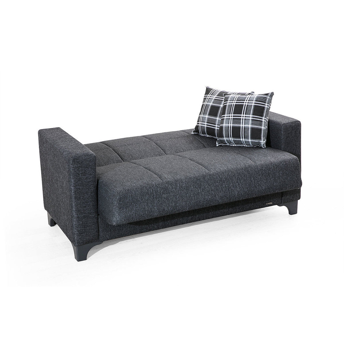 Armada Dark Gray Fabric Loveseat