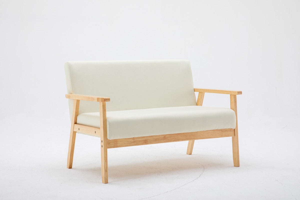 Sleek Silver Loveseat