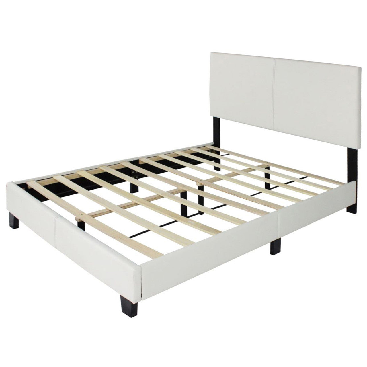 Go Green Woods Nora Faux Leather Upholstered Full Panel Bed