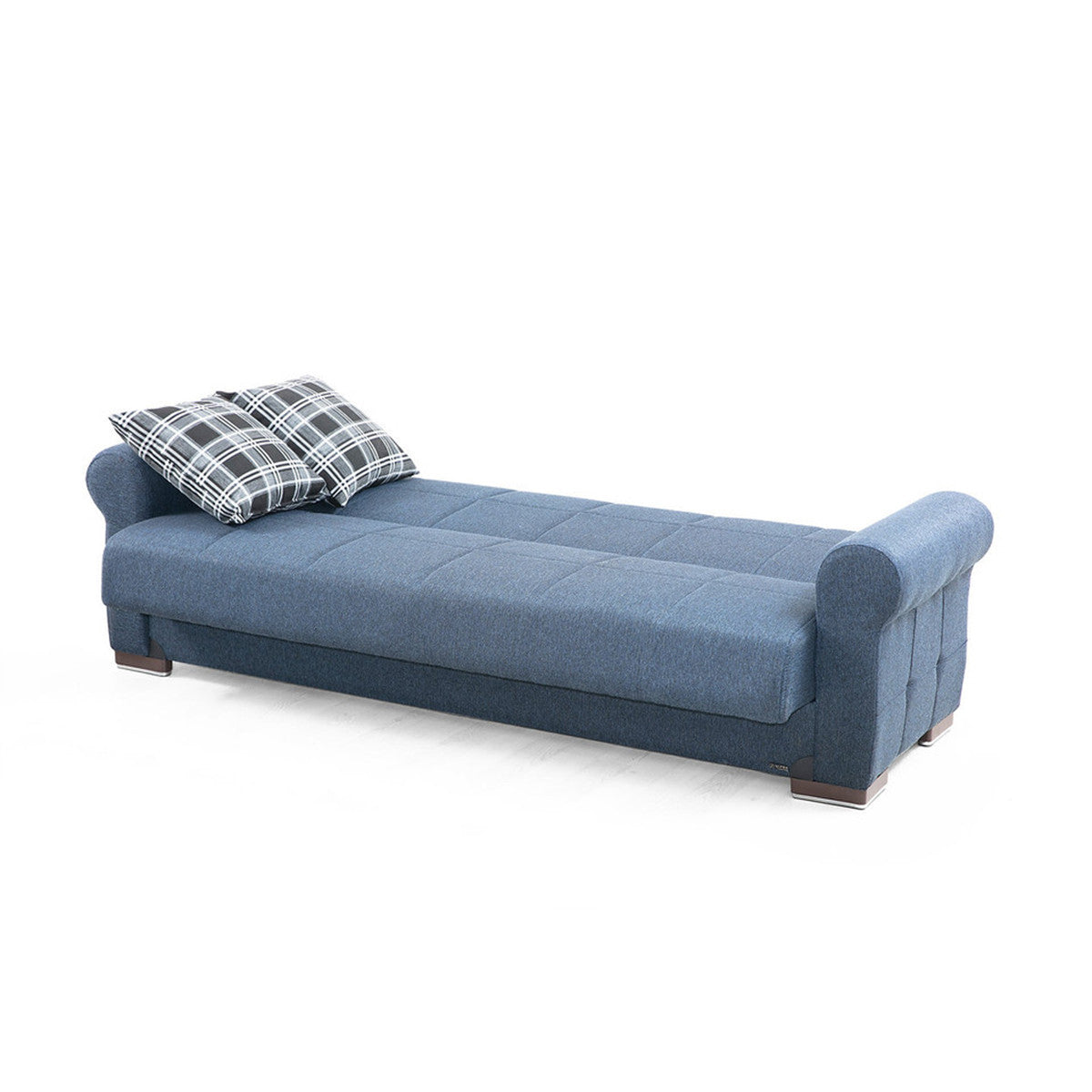 Silva Navy Blue Fabric Sofa Bed