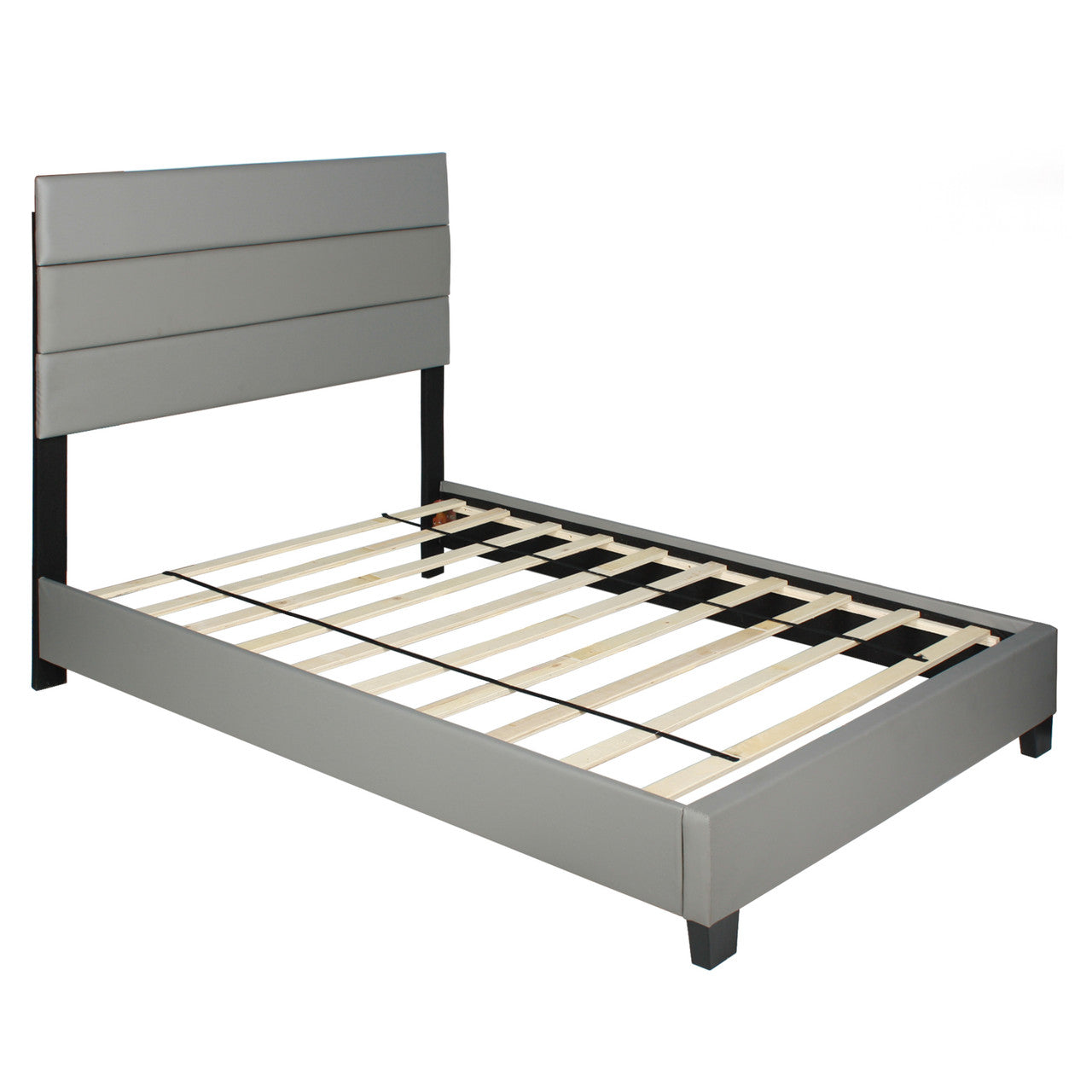 Go Green Woods Napoli Faux Leather Upholstered Platform Bed Twin