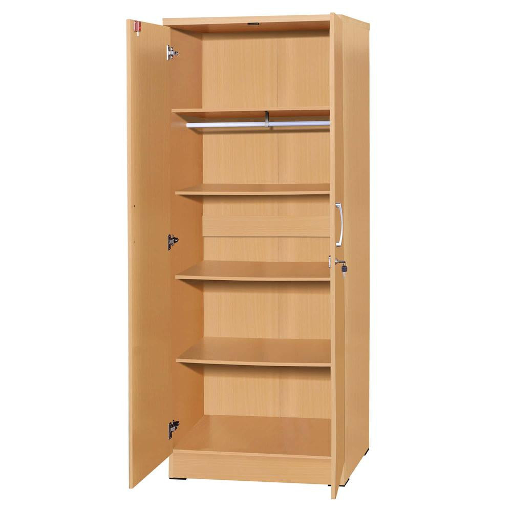 Go Green Woods Harmony Two Door Armoire Wardrobe with Mirror Beech