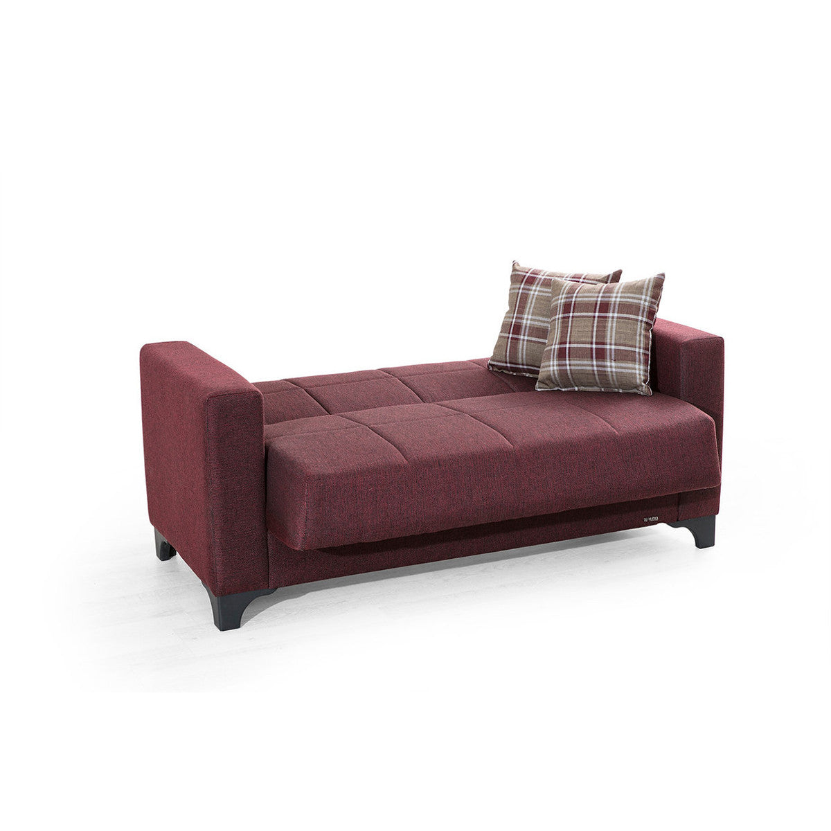 Armada Burgundy Fabric Loveseat