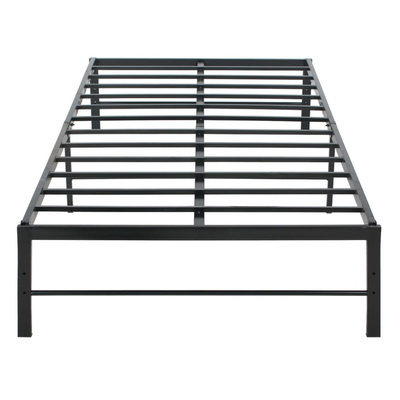 Go Green Woods Lily Foldable Welded Black Metal Platform Bed Frame Twin
