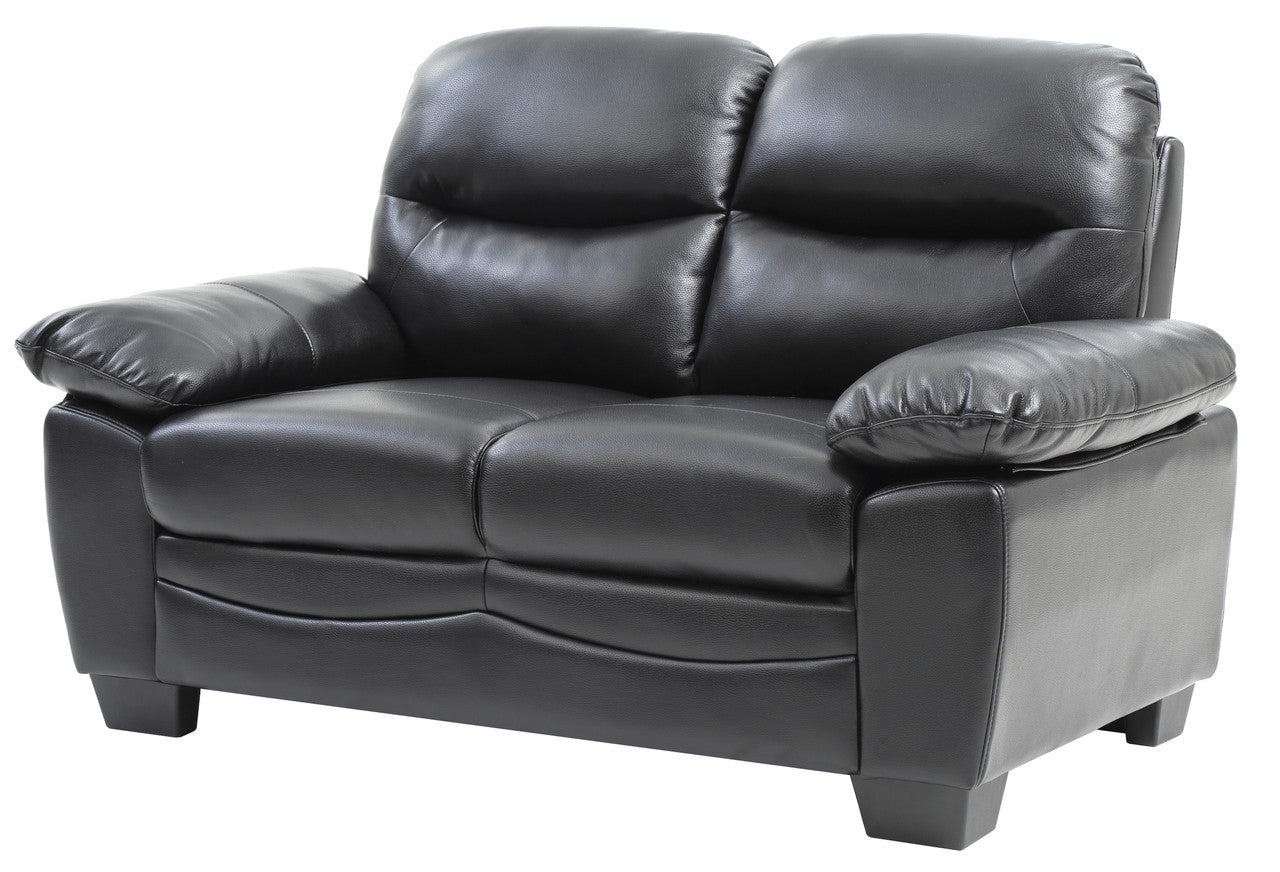 Classic Noir Loveseat - Black