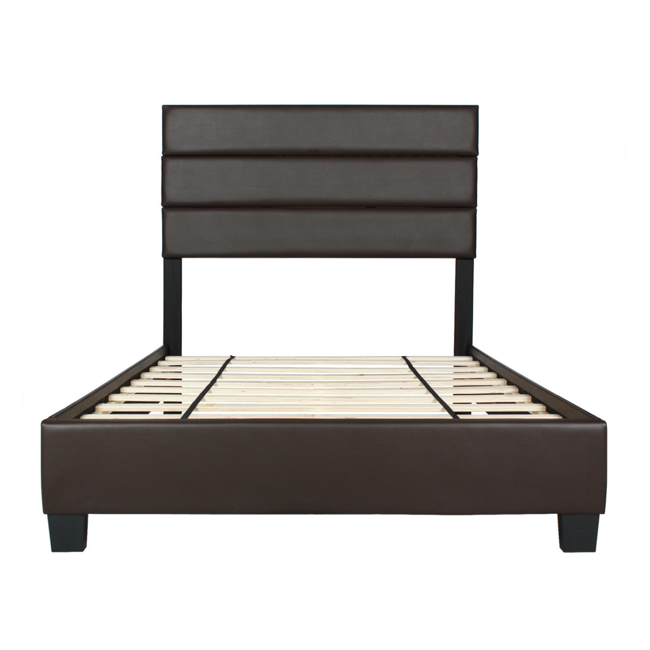 Go Green Woods Napoli Faux Leather Upholstered Platform Bed Twin