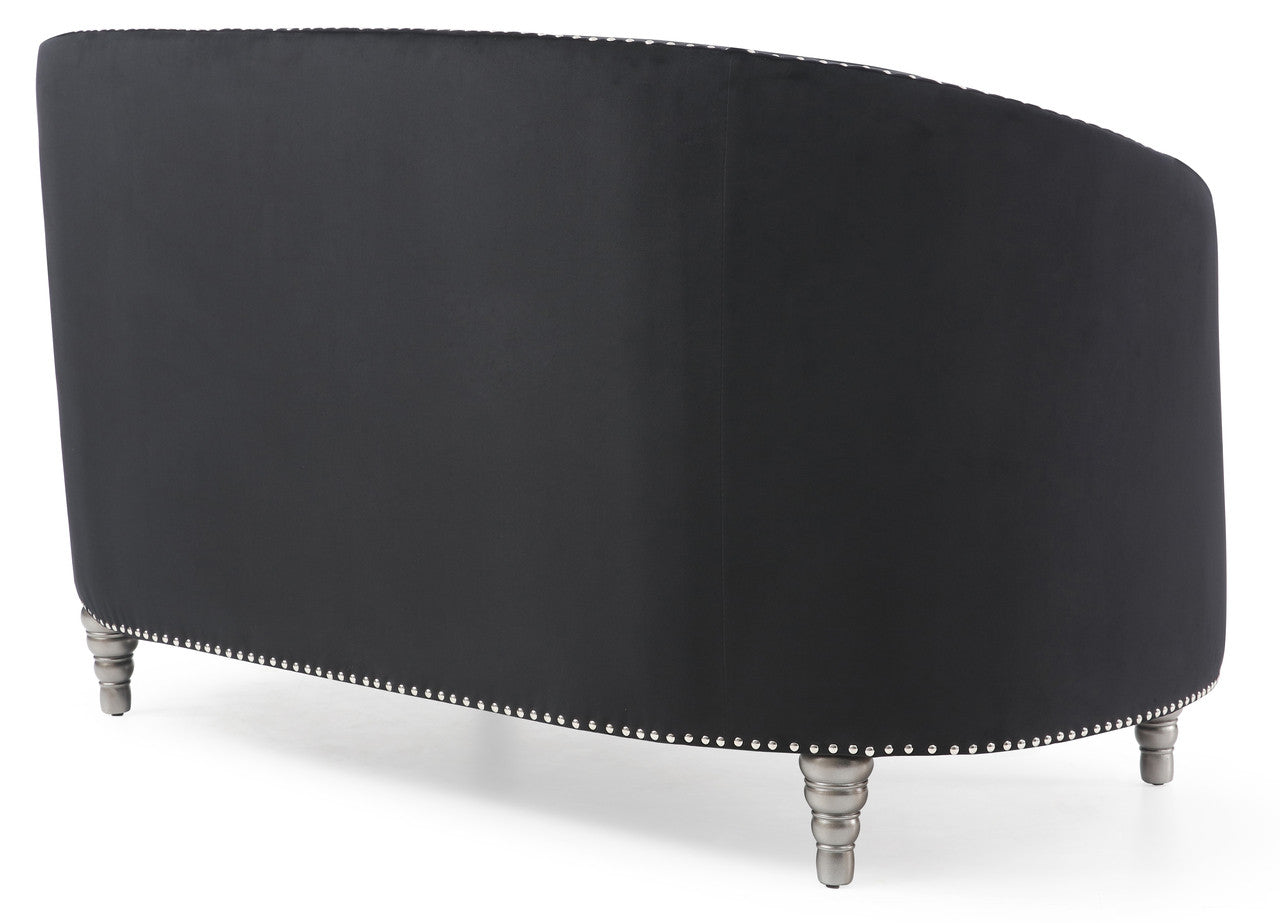 Sleek Loveseat - Black
