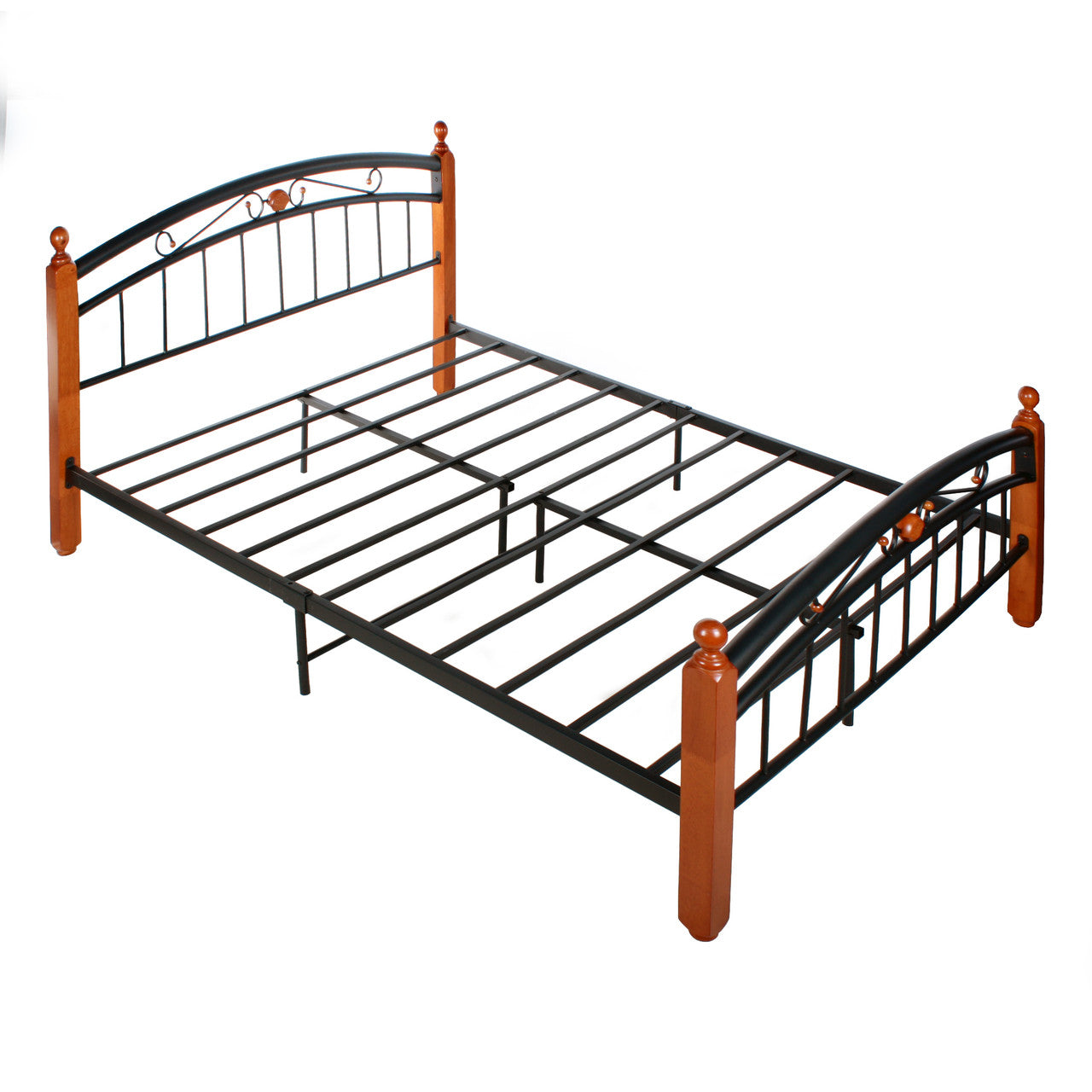 Go Green Woods Lexus Metal Bed Frame with Headboard & Footboard