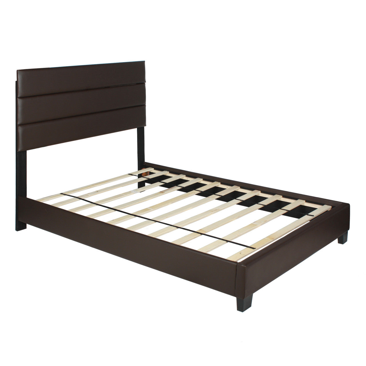 Go Green Woods Napoli Faux Leather Upholstered Platform Bed Twin