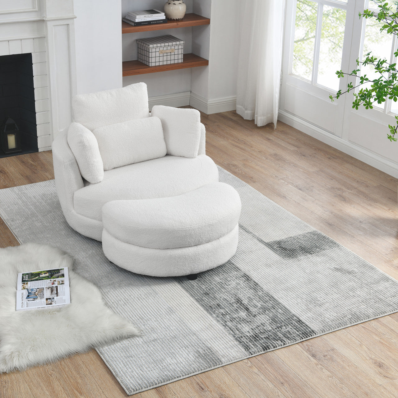 Moonlit Oversized Swivel Chair