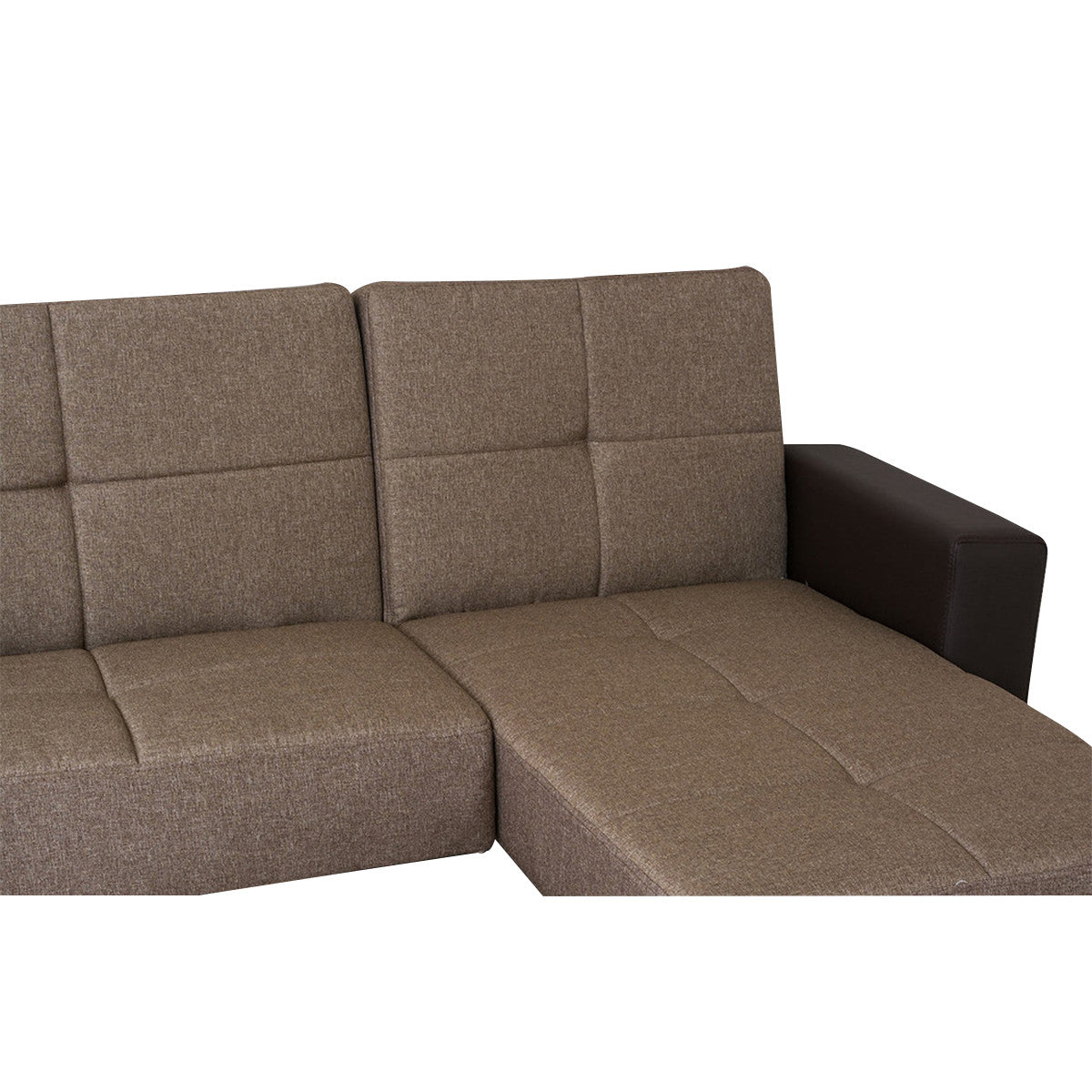 Adam Brown Fabric Reversible Sectional