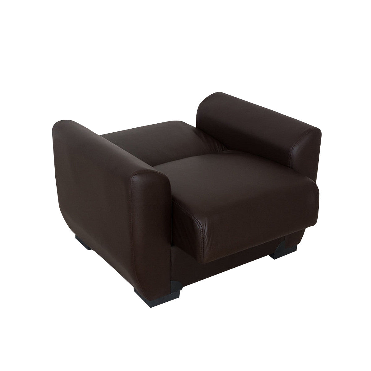 Aisha Brown PU Leather Chair