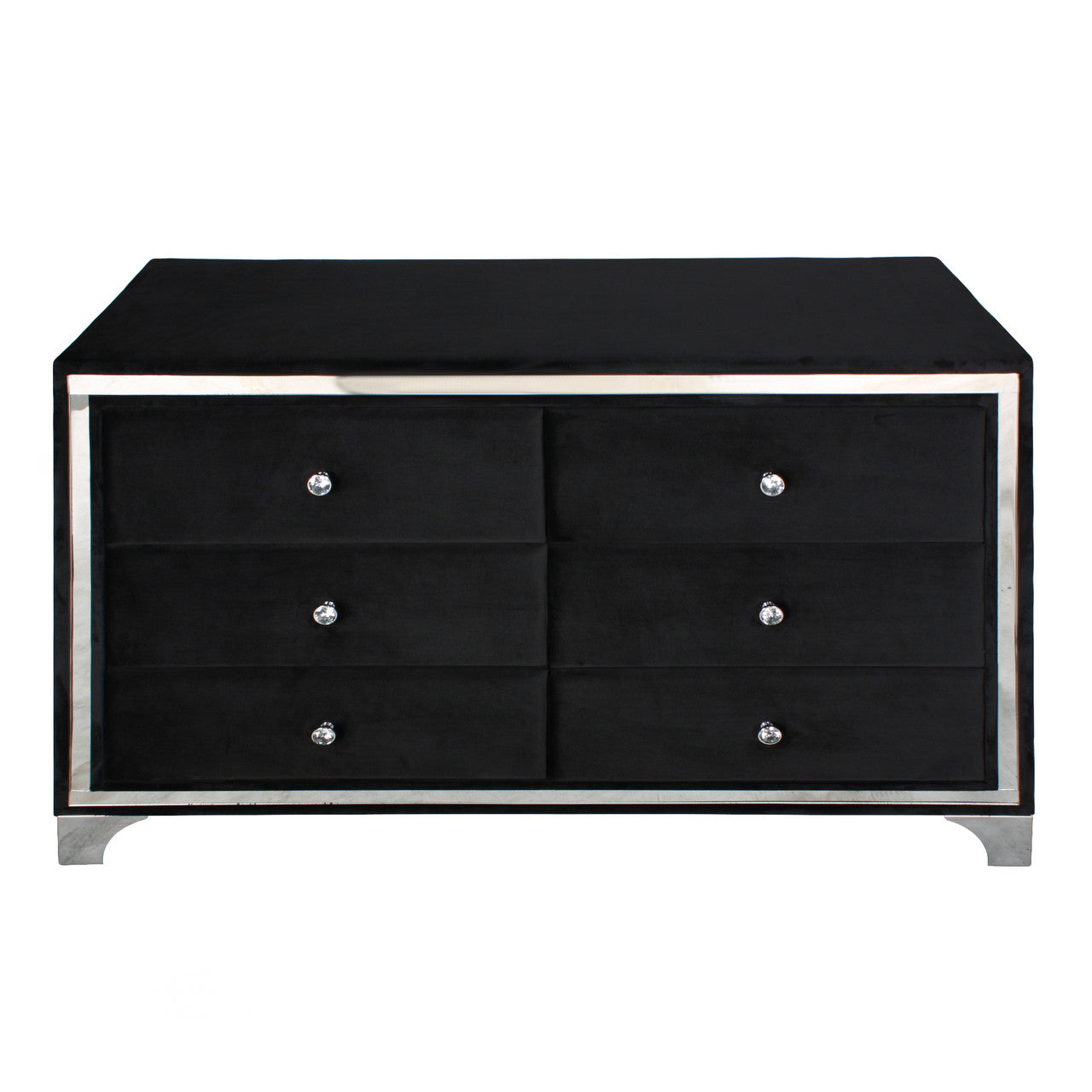 Go Green Woods Monica Velvet Upholstered Double Dresser