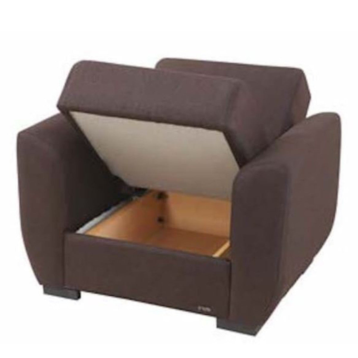 Karen Dark Brown Fabric Chair