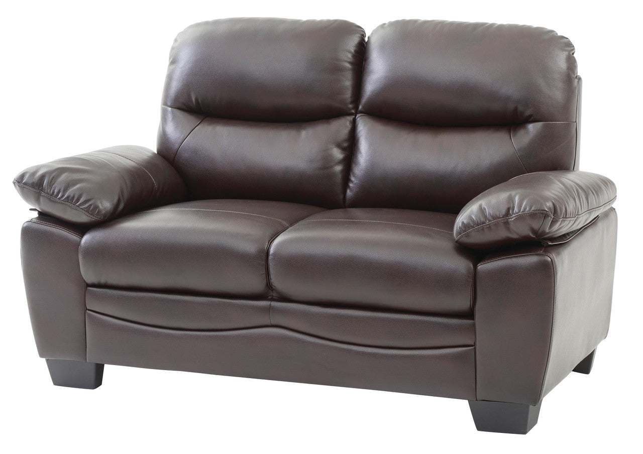 Dark Elegance Loveseat - Dark Brown