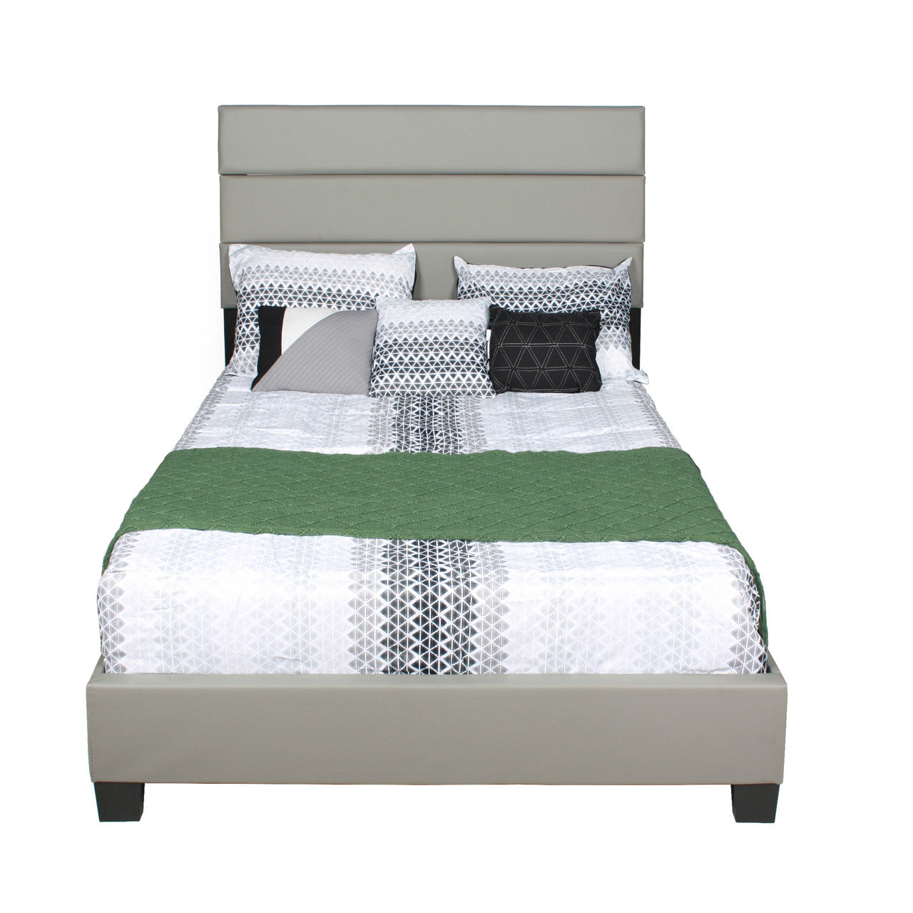 Go Green Woods Napoli Faux Leather Upholstered Platform Bed Twin
