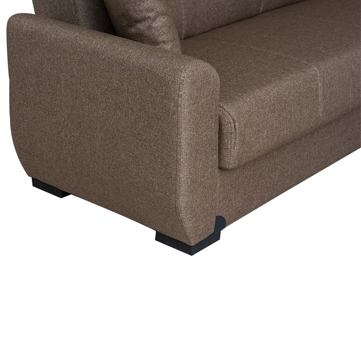 Fatima Light Brown Fabric Loveseat
