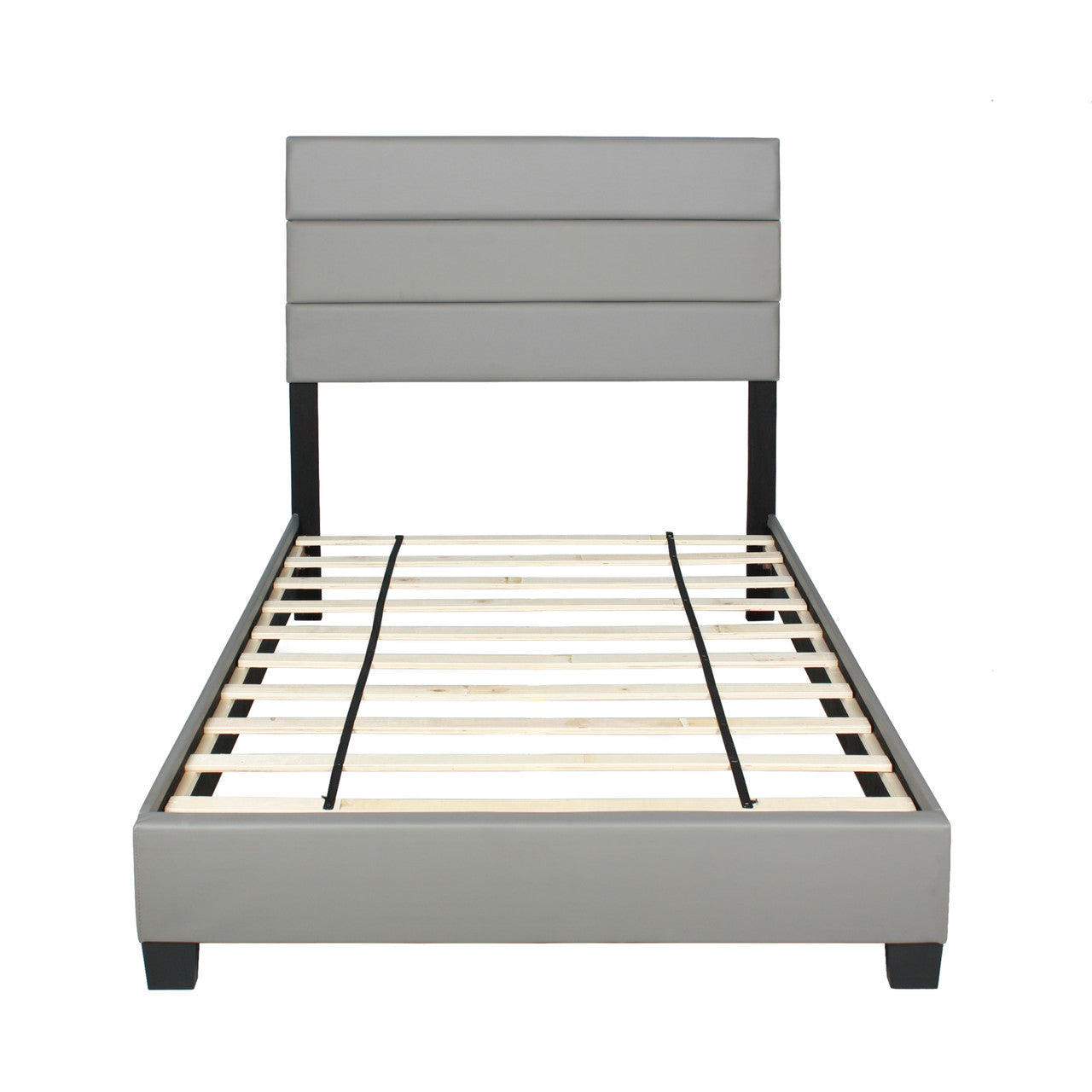 Go Green Woods Napoli Faux Leather Upholstered Platform Bed Twin