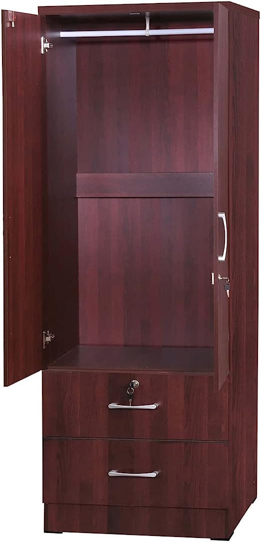 Go Green Woods Grace Armoire Wardrobe with Mirror & Drawers