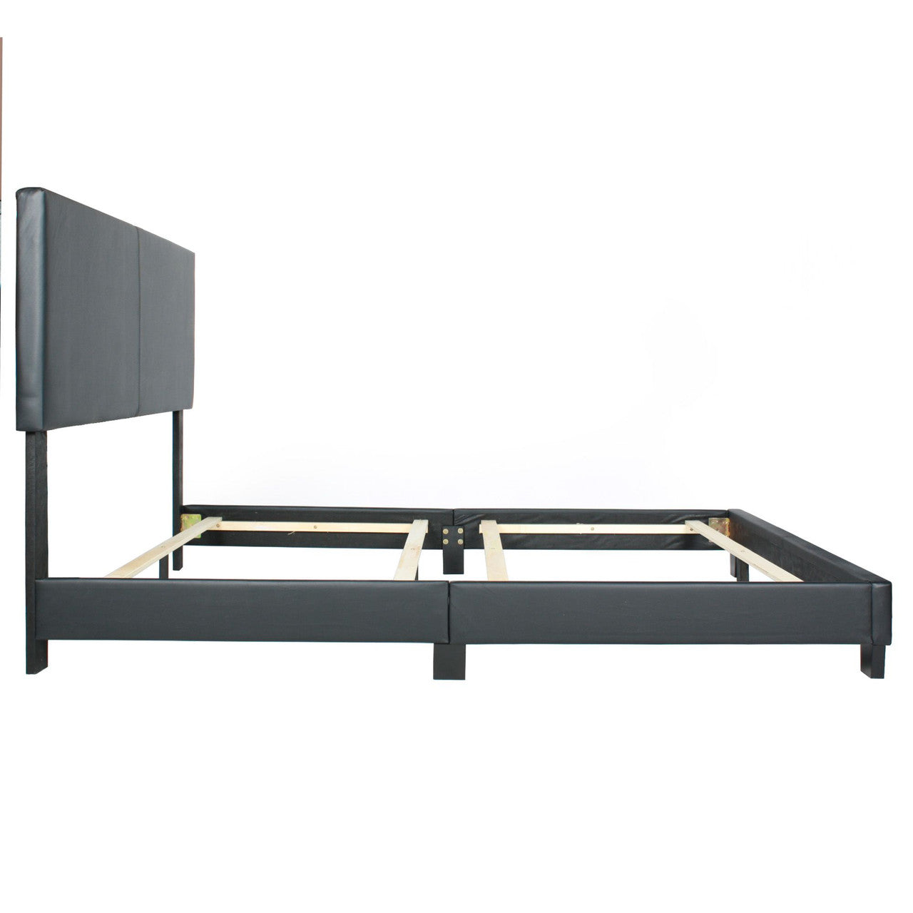 Go Green Woods Nora Erin Faux Leather Upholstered Queen Panel Bed