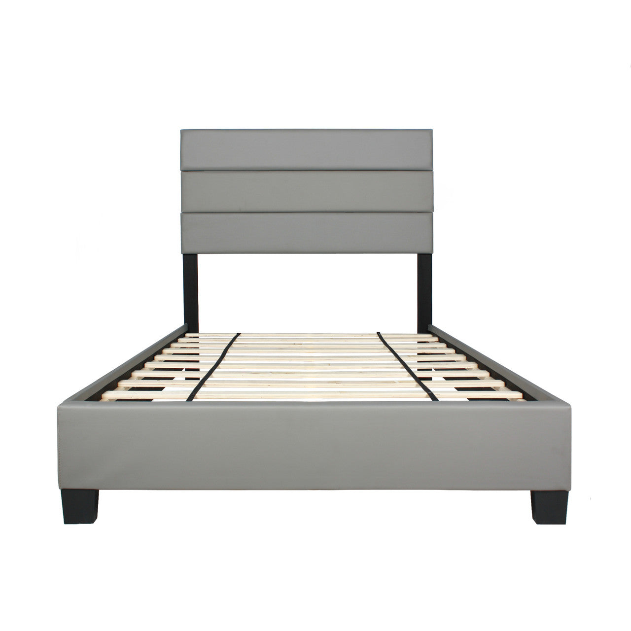Go Green Woods Napoli Faux Leather Upholstered Platform Bed Twin