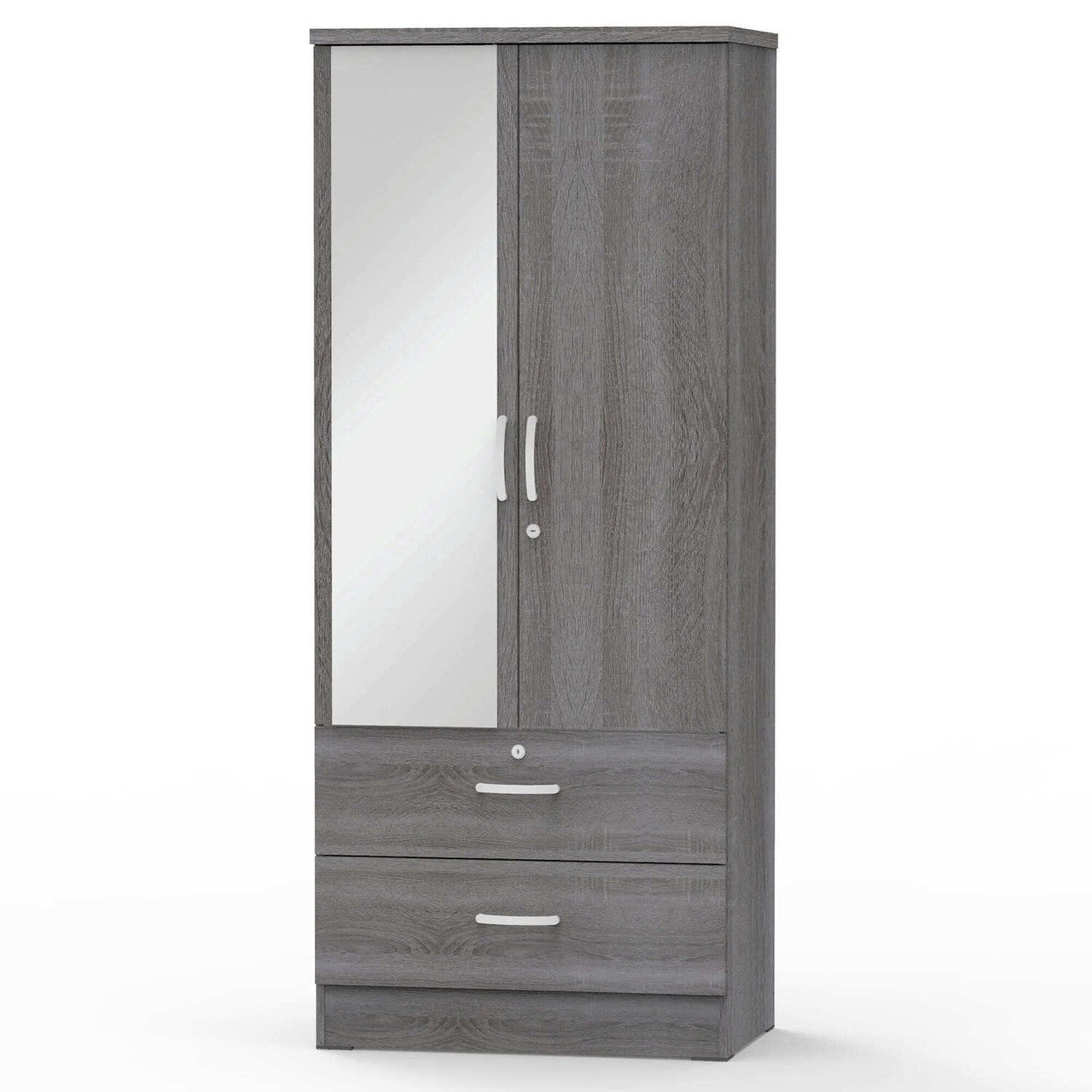 Go Green Woods Grace Armoire Wardrobe with Mirror & Drawers