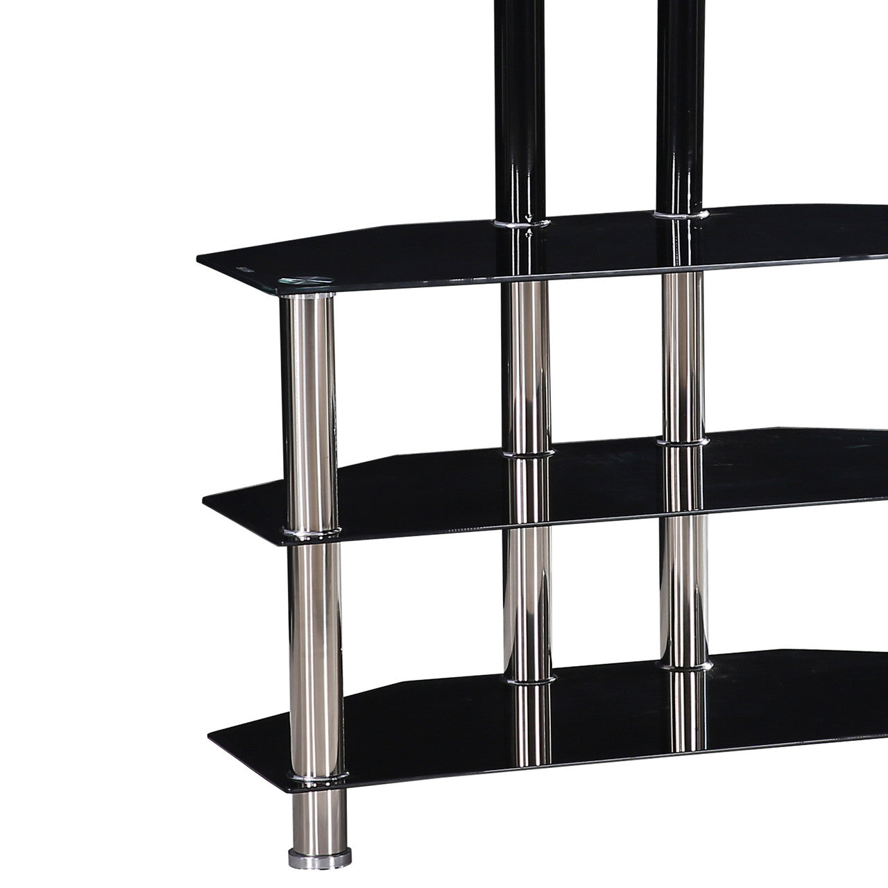 Go Green Woods Ivy Tempered Glass TV Stand with Mount for 55-inch TV