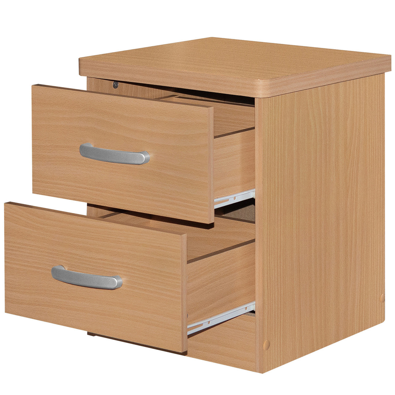 Go Green Woods Cindy Faux Wood 2 Drawer Nightstand