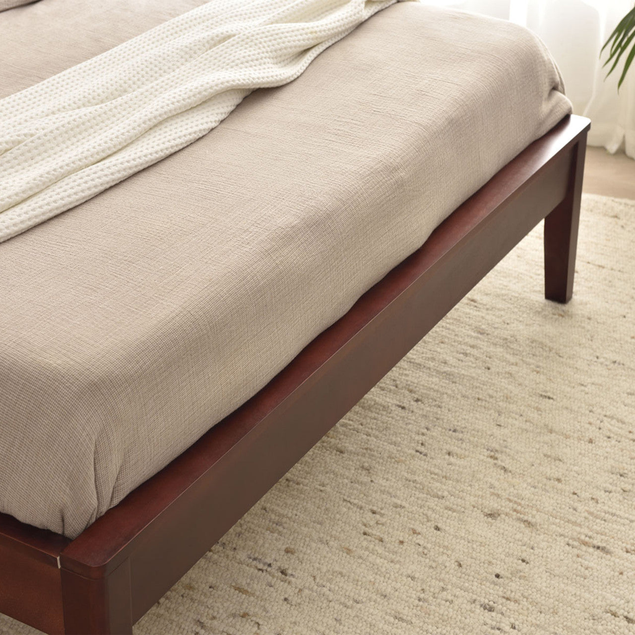Go Green Woods Stella Solid Pine Wood Full Platform Bed Frame