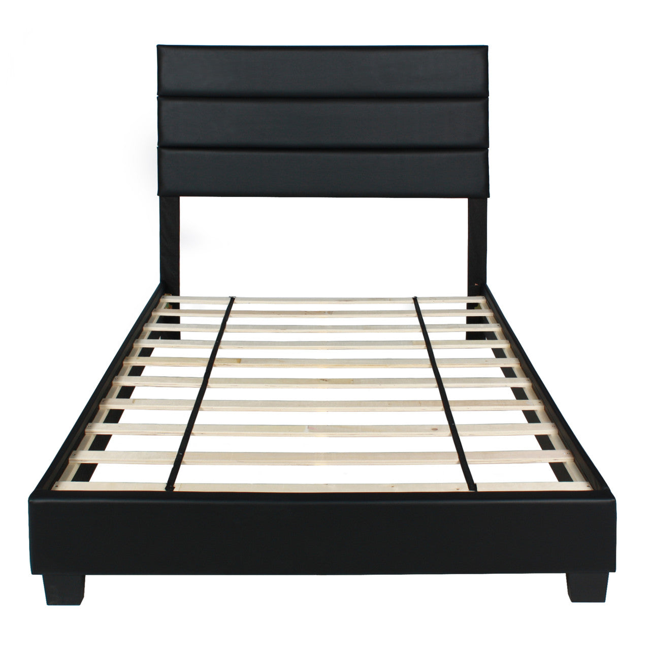 Go Green Woods Napoli Faux Leather Upholstered Platform Bed Twin
