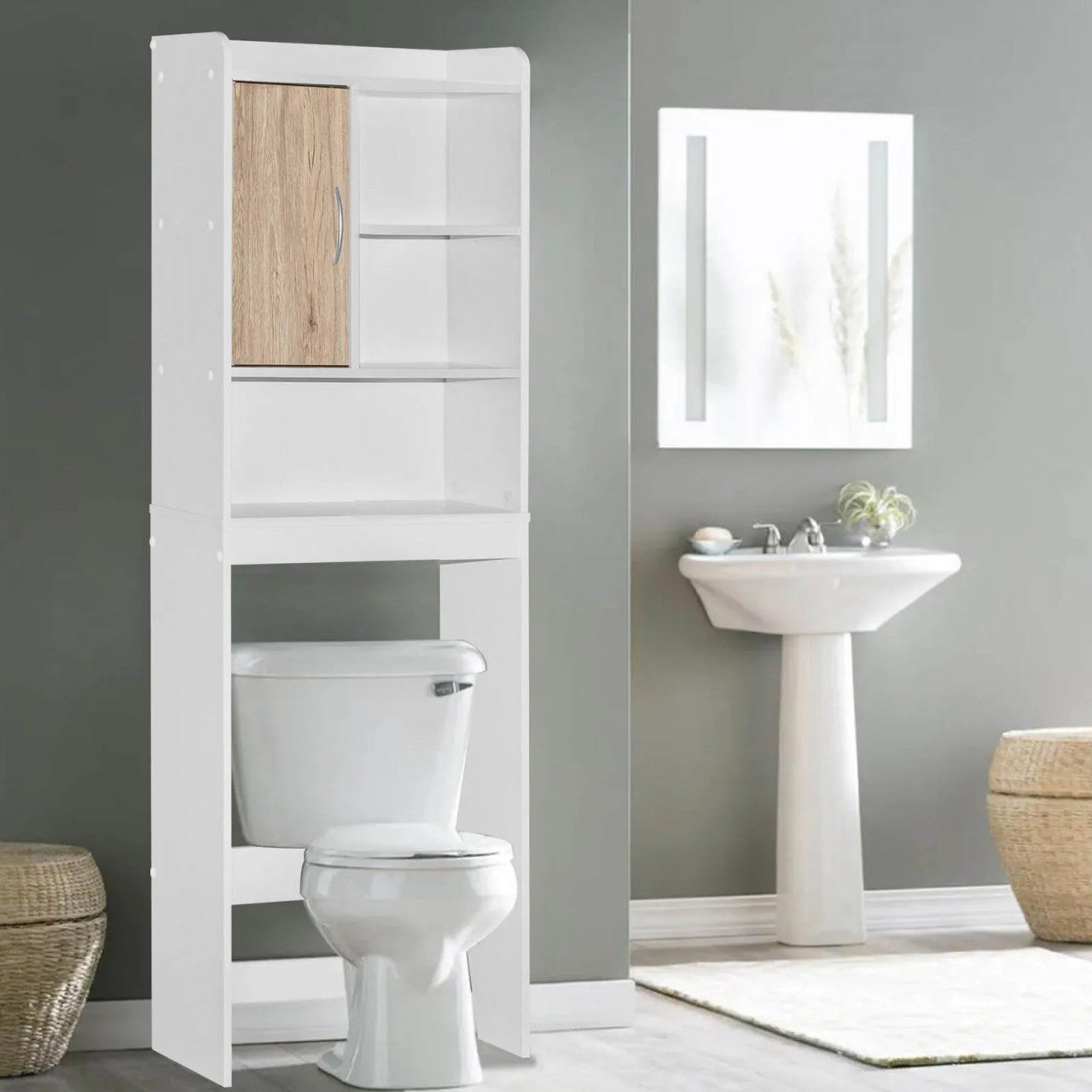 Go Green Woods Ace Over the Toilet Storage Cabinet