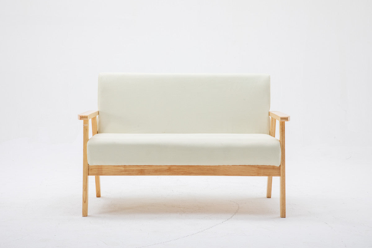 Sleek Silver Loveseat