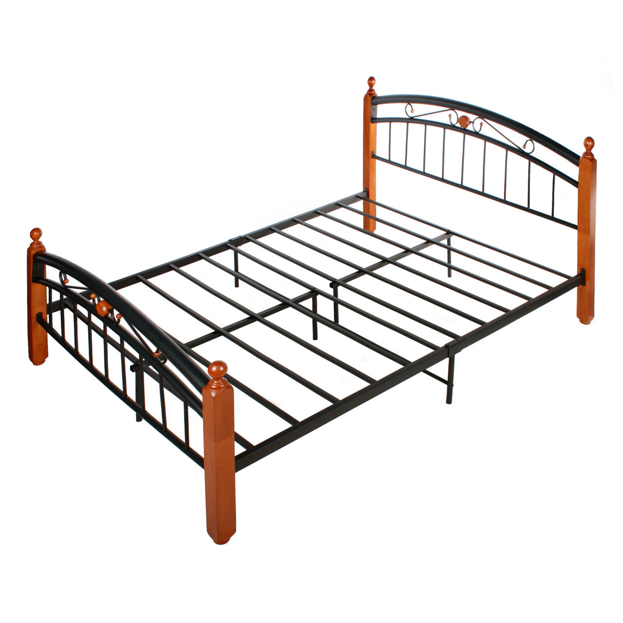 Go Green Woods Lexus Metal Bed Frame with Headboard & Footboard