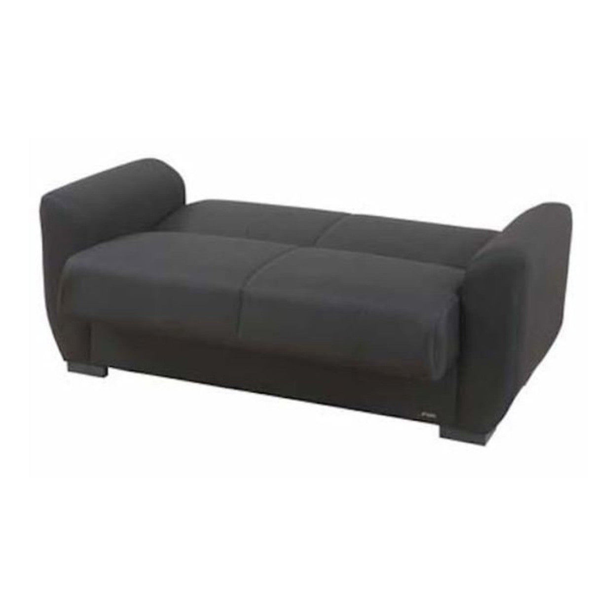 Maria Black Fabric Loveseat