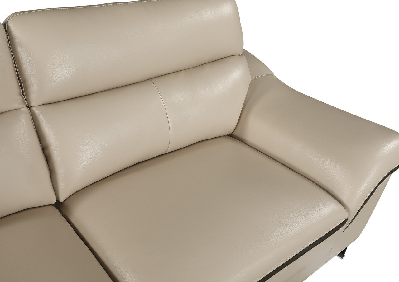 Enchantia Genuine Leather Loveseat