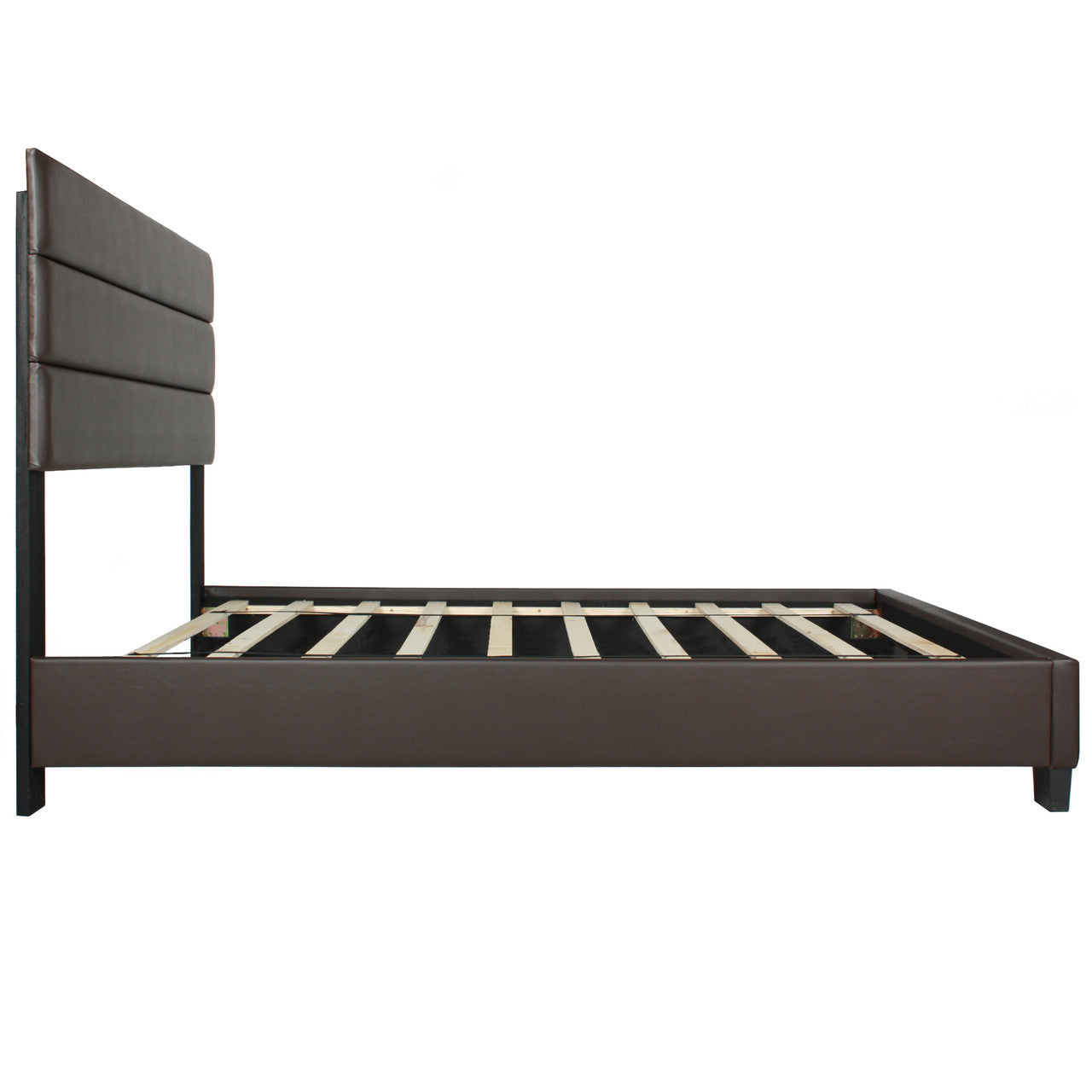 Go Green Woods Napoli Faux Leather Upholstered Platform Bed Twin