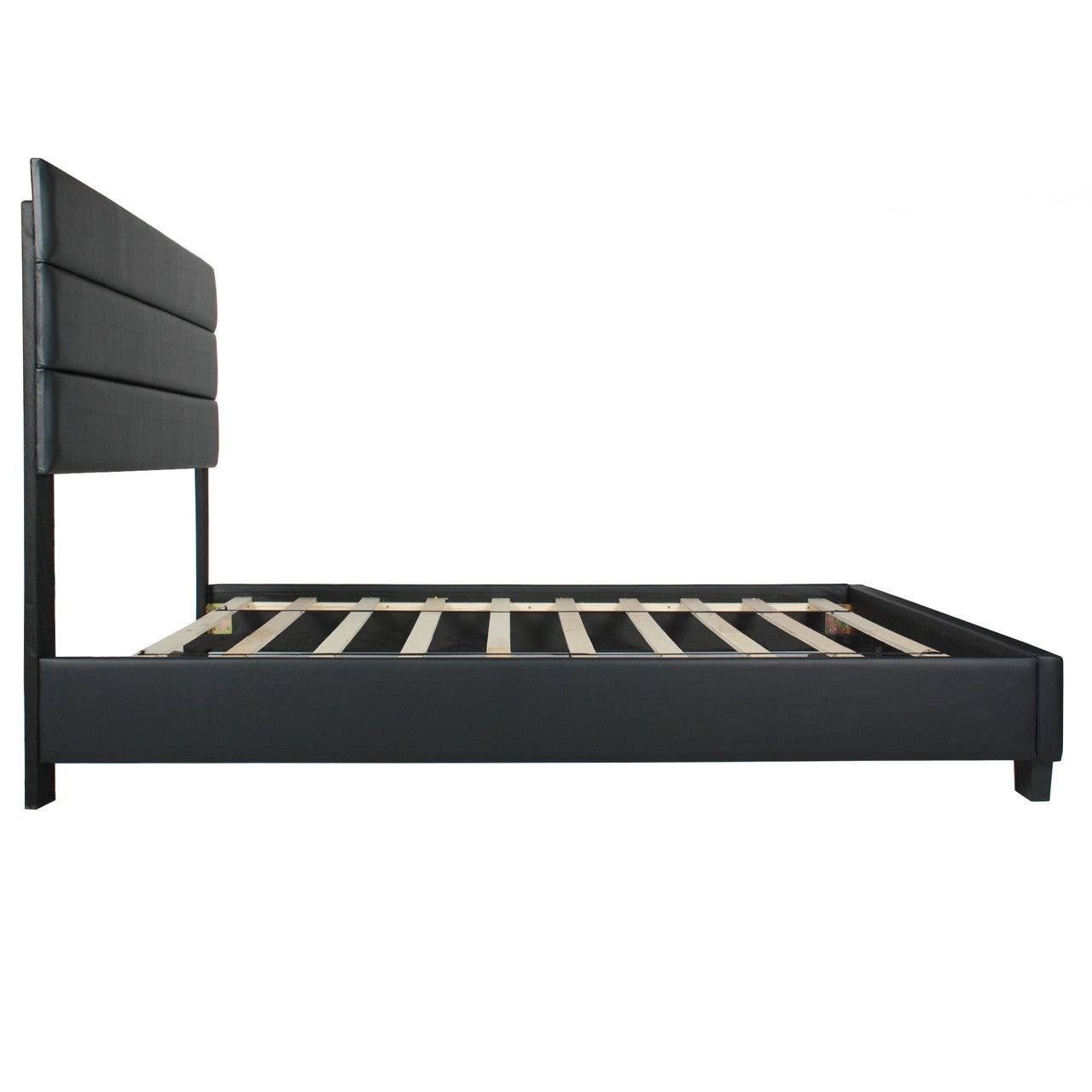 Go Green Woods Napoli Faux Leather Upholstered Platform Bed Twin