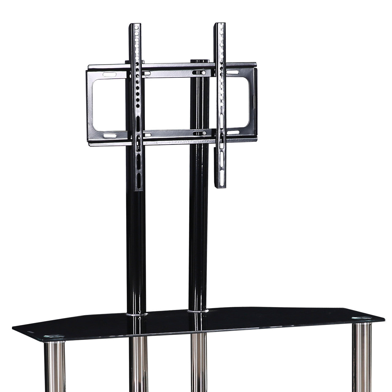 Go Green Woods Ivy Tempered Glass TV Stand with Mount for 55-inch TV