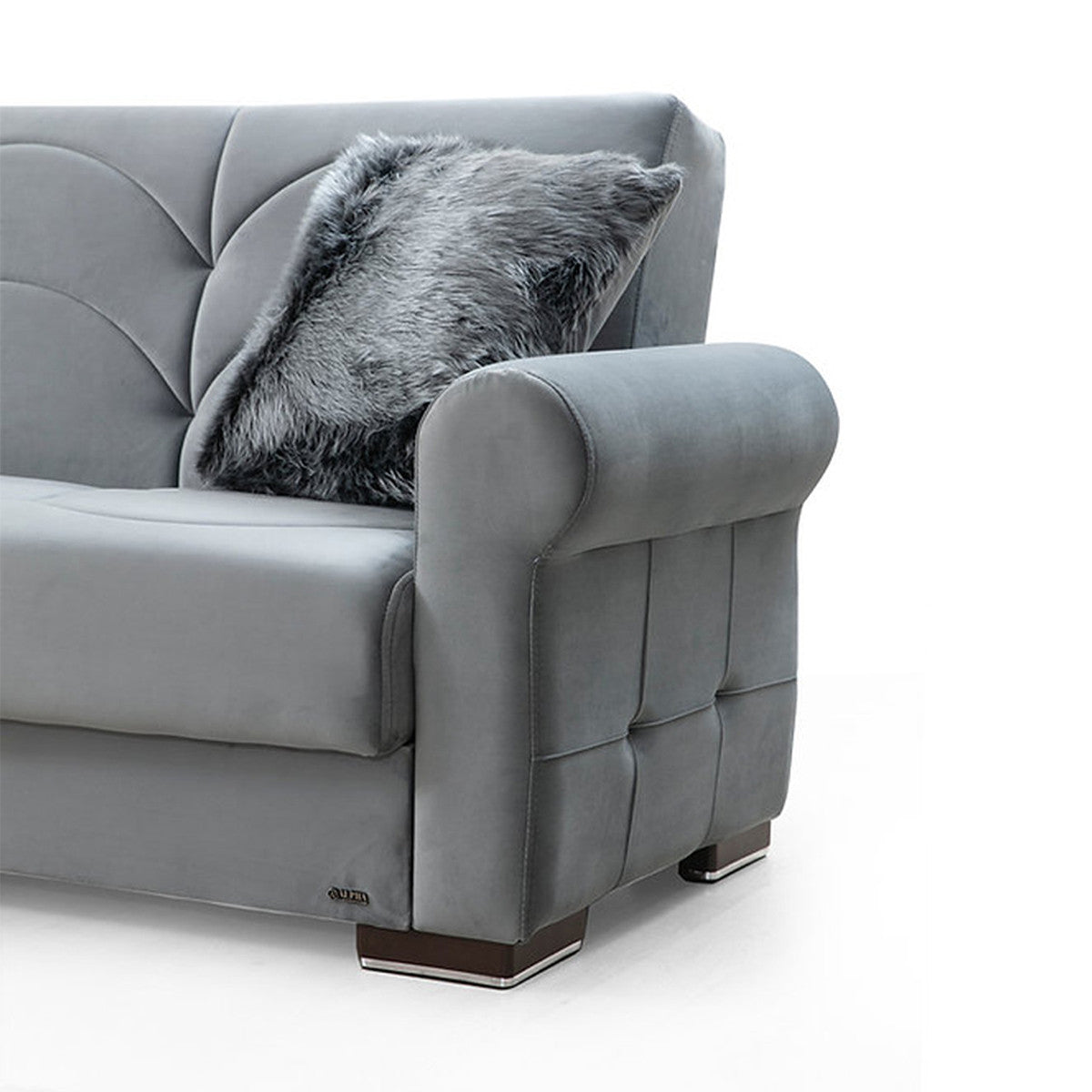 Madrid Gray Fabric Sofa Bed