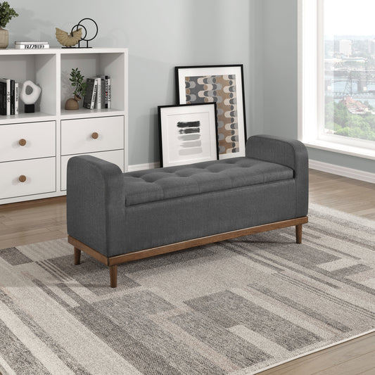 Hutc Lift Top Storage Bench - Dark Gray