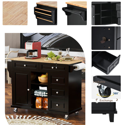 Pantry Mate Kitchen Cart - Black