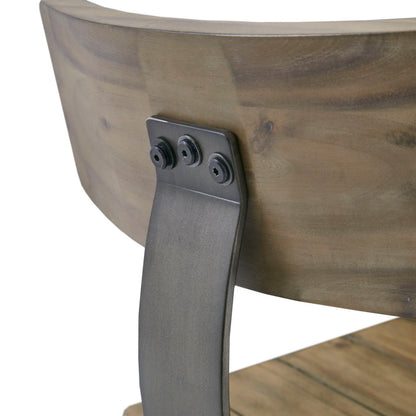 Lancaster Counter Stool with Back Rest - Oak